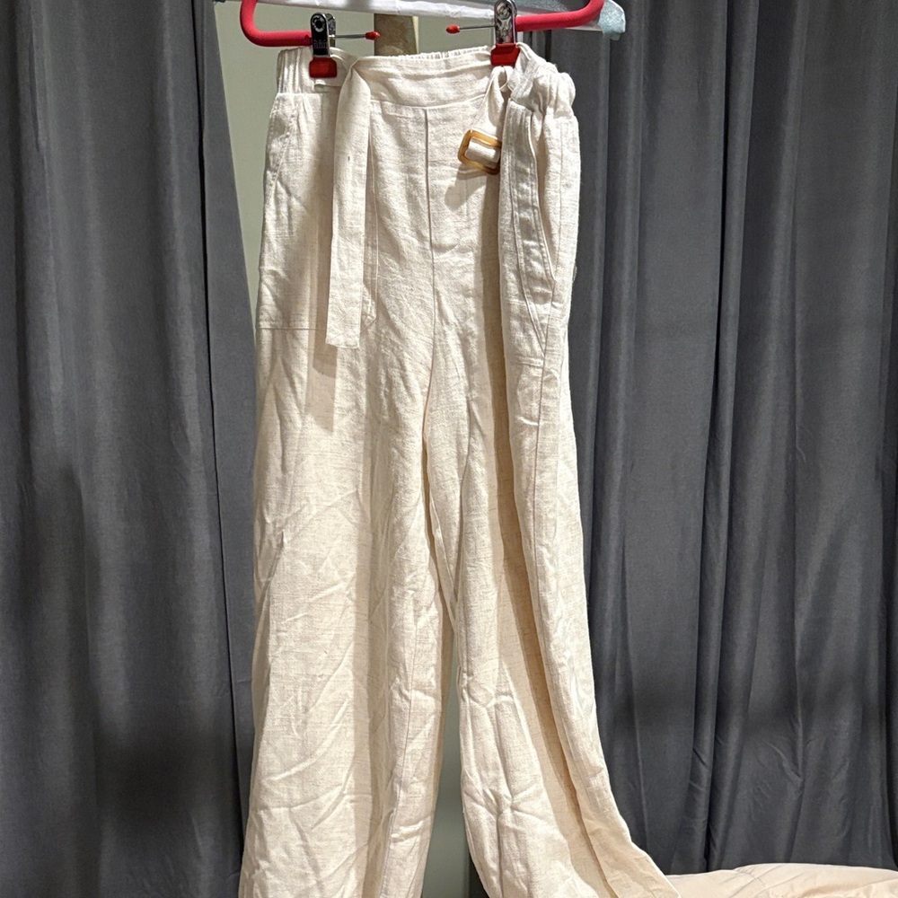 Sugarlips Cream Wide Leg Pants
